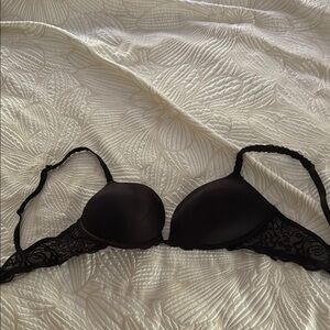 PINK Victoria's Secret Black T-Shirt Bra Intimates